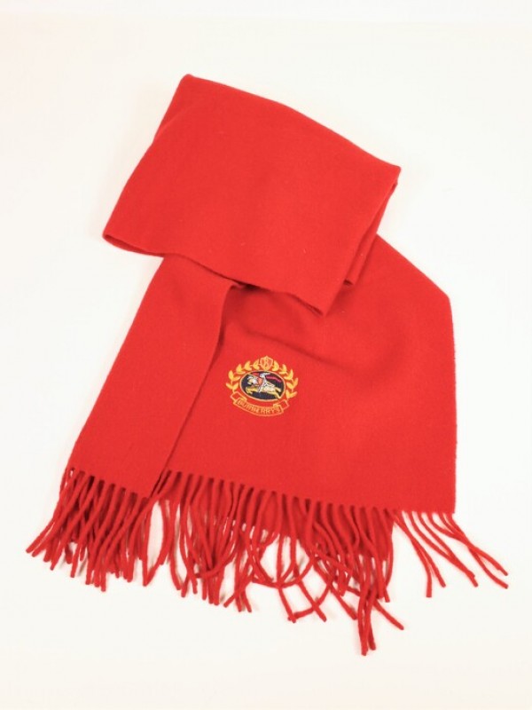 rode wollen sjaal gemerkt Burberry's